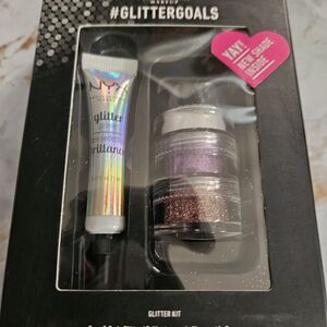 NYX Glitter Kit with Pink and Rose Gold Shimmers